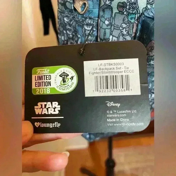 Loungefly Funko 2018 ECCC Exclusive Comic Con Star Wars new with tags nice gift - Picture 3 of 6